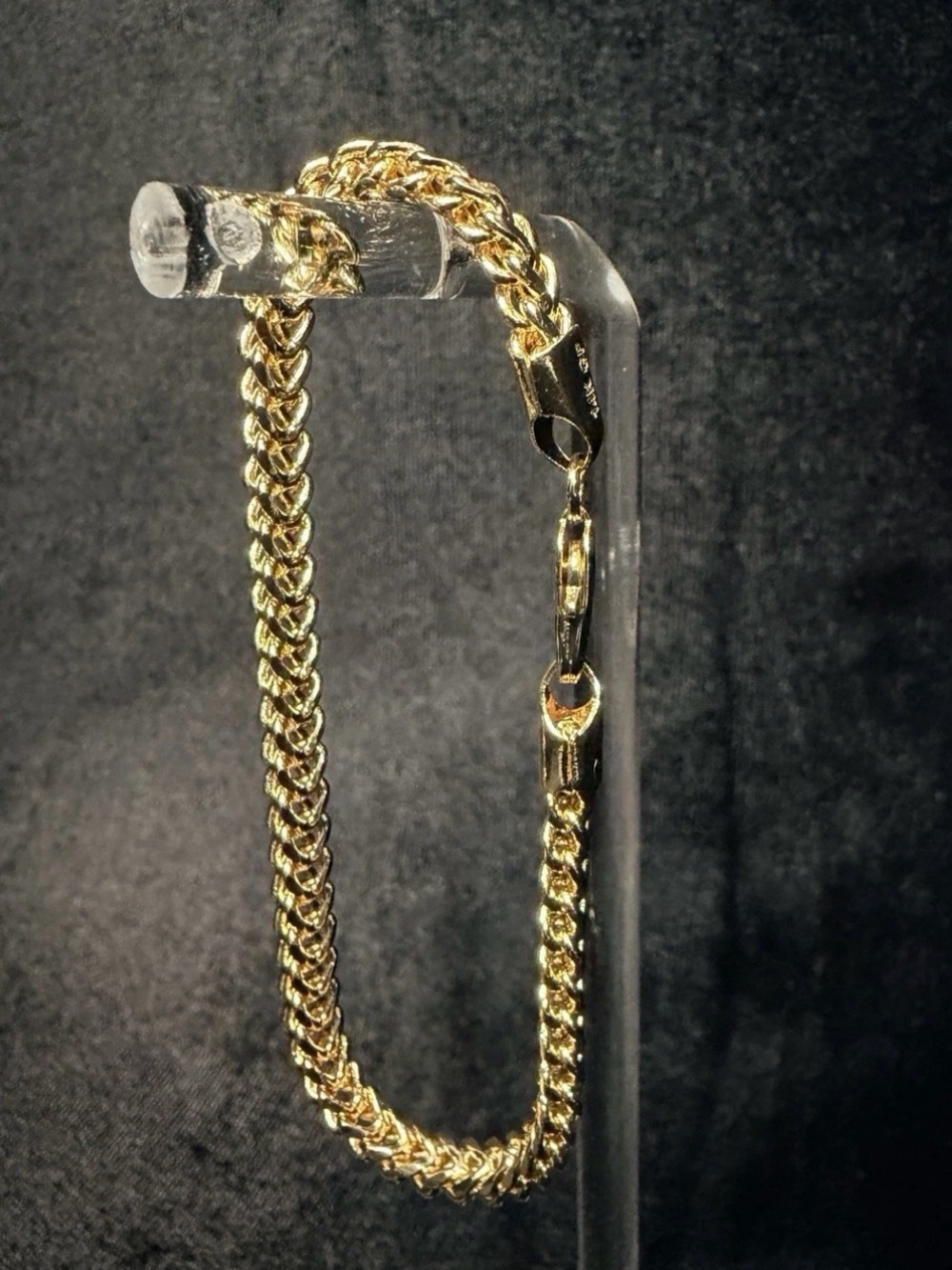 Franco 7in 4.5MM Italy 14K GF Stamped Bracelet BEAUTIFUL! Brand New.